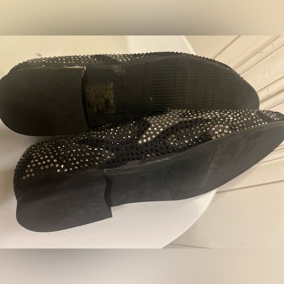s-l400.jpg Steve Madden Caviarr Black Loafers Men’s Size 9 Studded Slip On Shoes